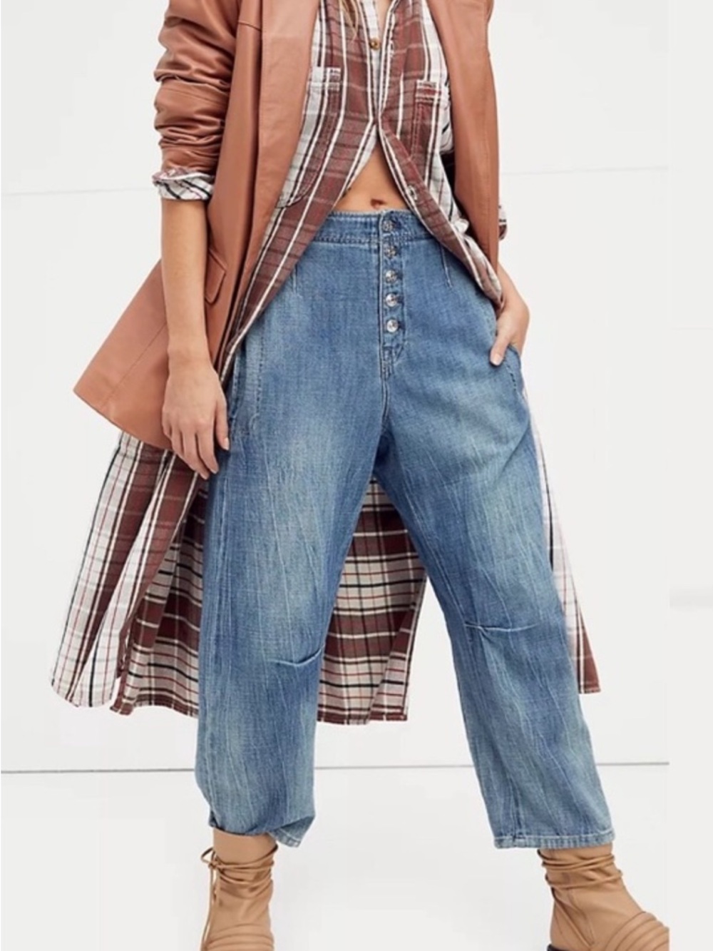 Free People Osaka Relaxed Jeans - sz 29 NWOT